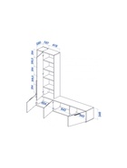 Тумба под ТВ «Филеста», 2006×370×1862 мм, цвет белый/дуб вотан  (артикул 10998261)  большой выбор товаров оптом и в розницу по низким ценам с доставкой