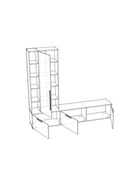 Тумба под ТВ «Филеста», 2006×370×1862 мм, цвет кашемир/дуб вотан  (артикул 10998262)  большой выбор товаров оптом и в розницу по низким ценам с доставкой