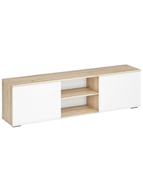 Тумба под ТВ «Алетра ТБ01», 1600×324×450 мм, цвет дуб крафт серый/белый глянцевый  (артикул 10998265)  большой выбор товаров оптом и в розницу по низким ценам с доставкой