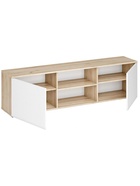 Тумба под ТВ «Алетра ТБ01», 1600×324×450 мм, цвет дуб крафт серый/белый глянцевый - Фото 3