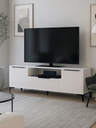 Тумба под ТВ «Иадама», 1650×400×570 мм, цвет белый/белый глянцевый - Фото 7