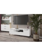 Тумба под ТВ «Иадама», 1650×400×570 мм, цвет белый/белый глянцевый - Фото 9