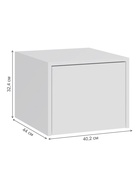 Шкаф навесной «Роут 3», 402×440×324 мм, цвет белый  (артикул 10998277)  большой выбор товаров оптом и в розницу по низким ценам с доставкой