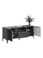 Тумба под ТВ «Иадама», 1350×410×570 мм, цвет графит/графит софт - Фото 3