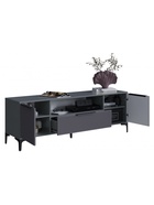 Тумба под ТВ «Иадама», 1650×400×570 мм, цвет графит/графит софт - Фото 3