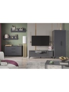 Тумба под ТВ «Иадама», 1650×400×570 мм, цвет графит/графит софт - Фото 9