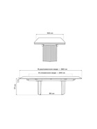 Стол кухонный стеклянный раздвижной «Монерон», 2000(2600)×1000×770 мм, цвет каталония/орех кантри  (артикул 10998298)  большой выбор товаров оптом и в розницу по низким ценам с доставкой