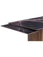 Стол кухонный стеклянный раздвижной «Монерон», 2000(2600)×1000×770 мм, цвет мейджик/орех кантри  (артикул 10998299)  большой выбор товаров оптом и в розницу по низким ценам с доставкой