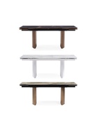 Стол кухонный стеклянный раздвижной «Монерон», 2000(2600)×1000×770 мм, цвет мейджик/орех кантри  (артикул 10998299)  большой выбор товаров оптом и в розницу по низким ценам с доставкой