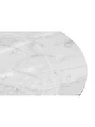 Стол кухонный стеклянный круглый «Норфолк 100», 1000×1000×780 мм, цвет мрамор белый/чёрный  (артикул 10998308)  большой выбор товаров оптом и в розницу по низким ценам с доставкой