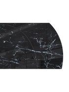 Стол кухонный стеклянный круглый «Норфолк 100», 1000×1000×780 мм, цвет мрамор чёрный/чёрный  (артикул 10998312)  большой выбор товаров оптом и в розницу по низким ценам с доставкой