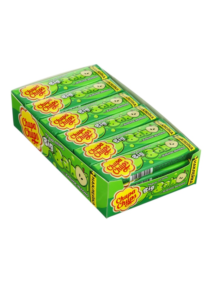 Жевательная резинка Chupa-Chups big babol Яблоко 20 г - Фото 1
