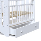 УЦЕНКА Кровать детская BONNE маятник с ящиком (белый) (1200×600) - Фото 4