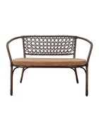 Диван садовый «Анапа», 140×65×79 см, коричневый, с подушкой - фото 809548547