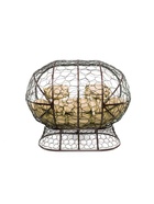 Диван садовый «Лежебока», 176×113×95 см, коричневый, с бежевой подушкой  (артикул 10988686)  большой выбор товаров оптом и в розницу по низким ценам с доставкой