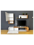 Гостиная «Одди», 1200×400 мм, цвет белый / дуб золотой  (артикул 10998225)  большой выбор товаров оптом и в розницу по низким ценам с доставкой