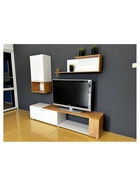 Гостиная «Одди», 1200×400 мм, цвет белый / дуб золотой  (артикул 10998225)  большой выбор товаров оптом и в розницу по низким ценам с доставкой