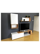 Гостиная «Одди», 1200×400 мм, цвет белый / дуб золотой  (артикул 10998225)  большой выбор товаров оптом и в розницу по низким ценам с доставкой