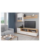 Гостиная «Алонсо», 1800×390×1240 мм, цвет белый / дуб золотой  (артикул 10998226)  большой выбор товаров оптом и в розницу по низким ценам с доставкой