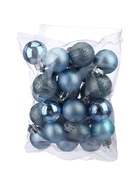УЦЕНКА Набор шаров пластик d=3 см, 24 шт. «Камея» голубой - Фото 2