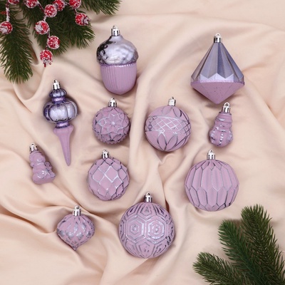 УЦЕНКА Набор украшений пластик 11 шт. «Киссин» сиреневый