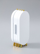 УЦЕНКА Шкатулка-кейс для украшений пластик "Овал" белый 23,5х6,5х11,5 см - Фото 3