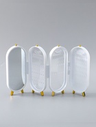 УЦЕНКА Шкатулка-кейс для украшений пластик "Овал" белый 23,5х6,5х11,5 см - Фото 4