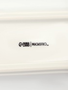 Набор для специй Magistro «Бланш», 3 предмета на подставке: перечница, солонка, ёмкость для зубочисток, 14×5.5×7 см, фарфор, белый - Фото 19