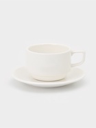 Чайная пара Magistro «Бланш», 2 предмета: чашка 220 мл, блюдце, фарфор, белая - фото 122245294