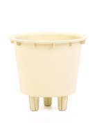 Кашпо для цветов «Рамона», 1 л, d=15 см, h=14 см, со вставкой, пластиковое, белое - Фото 4