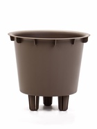 Кашпо для цветов «Рамона», 1 л, d=15 см, h=14 см, со вставкой, пластиковое, серое - Фото 4