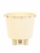 Кашпо для цветов «Рамона», 1.9 л, d=18 см, h=16.5 см, со вставкой, пластиковое, белое - Фото 4