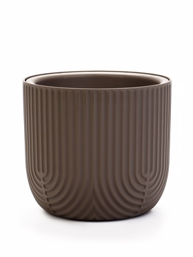 Кашпо со вставкой 1,9 л d18 см h16,5 см РАМОНА серый