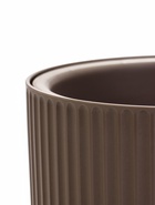 Кашпо для цветов «Рамона», 1.9 л, d=18 см, h=16.5 см, со вставкой, пластиковое, серое - Фото 2