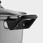 УЦЕНКА Кастрюля «Черная ночь» 1.5 л со стеклянной крышкой - Фото 3