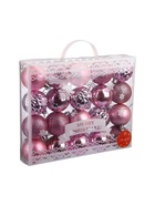 УЦЕНКА Набор шаров пластик d-6 см, 20 шт "Нобиле" розовый - Фото 2