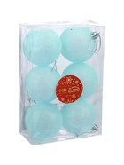 УЦЕНКА Набор шаров пластик d=6 см, 6 шт. «Блеск» голубой - Фото 2