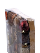 УЦЕНКА Набор шаров пластик d-6 см, 16 шт "Винтажный узор" кофейный микс - Фото 3