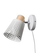 УЦЕНКА Бра 1666/1WT E27 40 Вт белый 13×13×18.5 см - Фото 1