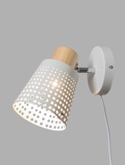 УЦЕНКА Бра 1666/1WT E27 40 Вт белый 13×13×18.5 см - Фото 2