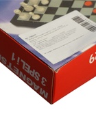 УЦЕНКА Настольная игра 3 в 1 «Зук»: нарды, шахматы, шашки, магнитная доска 24.5×24.5 см - Фото 6