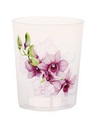 УЦЕНКА Горшок для орхидей «Декор», 700 мл, d=10 см, h=12 см, пластиковый, прозрачный - Фото 2