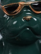 УЦЕНКА Подставка для мелочей "Два бульдога" зеленая, 21х19х19см - Фото 4