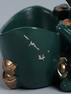 УЦЕНКА Подставка для мелочей "Два бульдога" зеленая, 21х19х19см - Фото 7