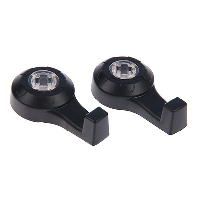 УЦЕНКА Вешалка-крючок на подголовник, набор 2 шт., чёрный