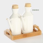 УЦЕНКА Набор фарфоровый для соусов на подставке BellaTenero 420мл, 17х7,2х17см - Фото 3