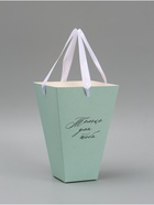 Переноска для цветов на лентах «Только для тебя», 17×25×9 см - Фото 2