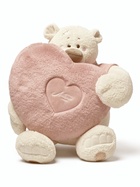 Мягкая игрушка «Медведь Тато с сердцем-подушкой, в пудровой майке», 37 см - Фото 2