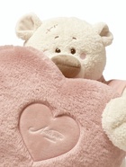 Мягкая игрушка «Медведь Тато с сердцем-подушкой, в пудровой майке», 37 см - Фото 3