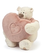 Мягкая игрушка «Медведь Тато с сердцем-подушкой, в пудровой майке», 37 см 10990243